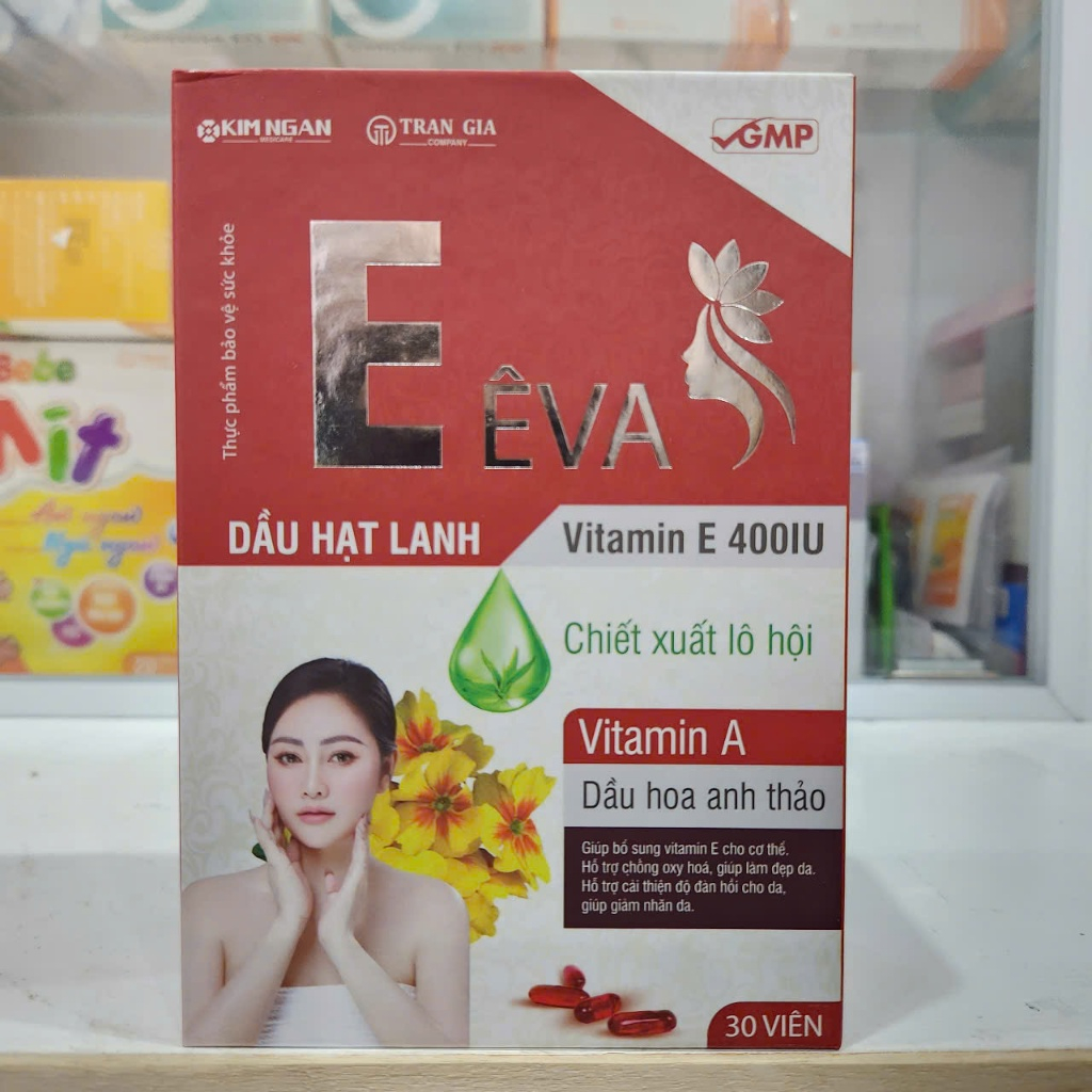 Viên nang Vitamin E đỏ EVA 400IU