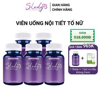 Nội Tiết Tố Nữ Slady Mua 5h + 1h Cải Thiện Nội Tiết Sinh Lý Giảm Khô Hạn Mất Ngủ Nám Tàn Nhang Mabio
