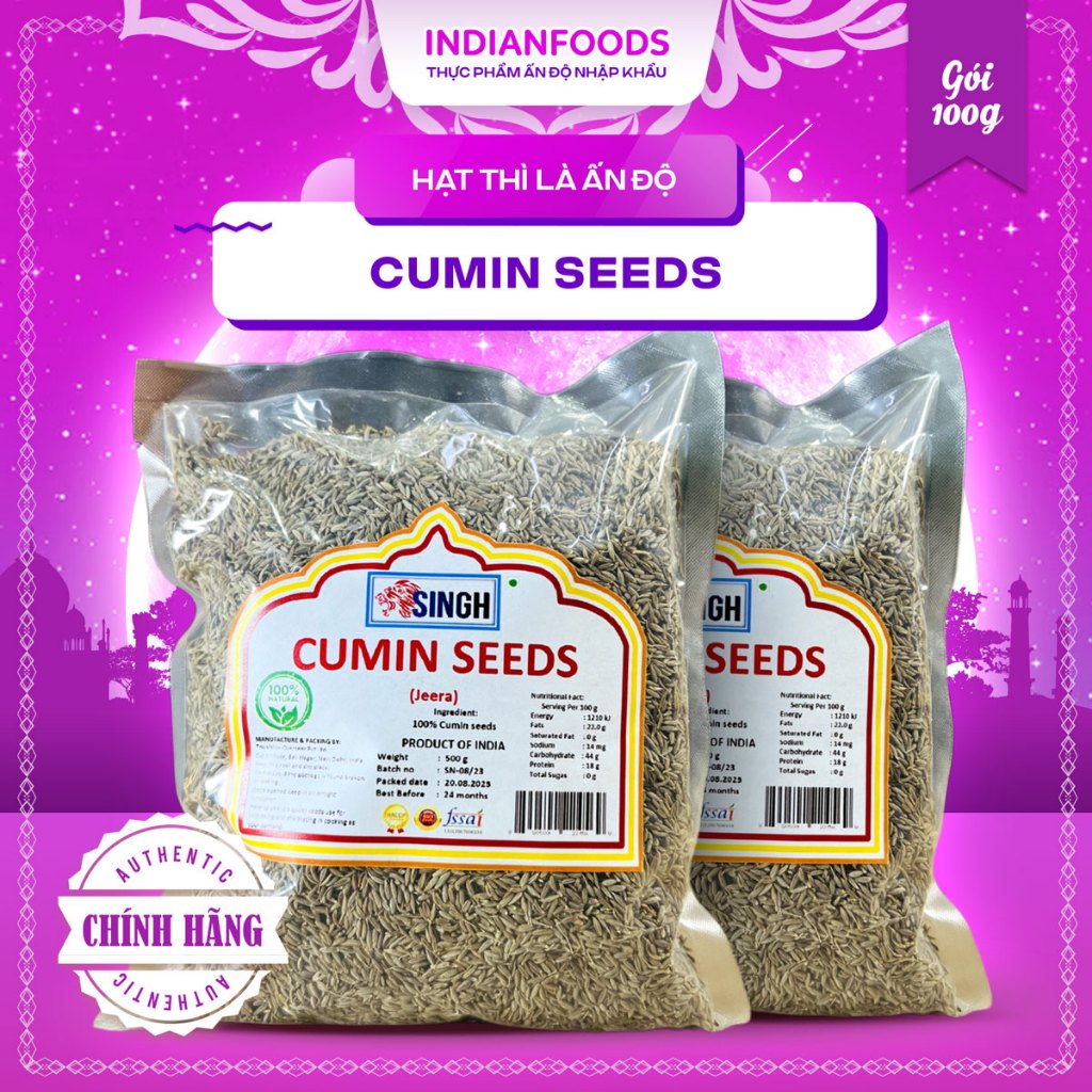 Hạt thì là Ấn Độ Cumin Whole Seed 100gr