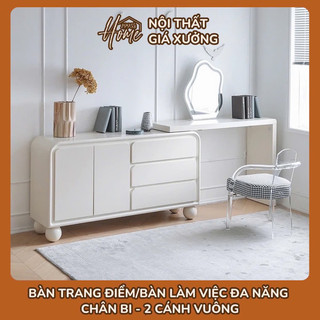  Bàn Trang Điểm   Bàn Làm Việc – Chân Bi Kết Hợp Tủ 2 Cánh – 1995’s Home 