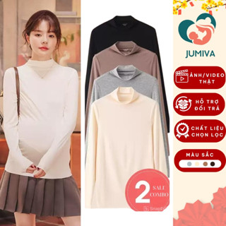 Áo Giữ Nhiệt Bầu Mùa Thu Đông Chất Vải Co Giãn Bigsize 45kg đến 75kg Nhiều Màu Mẫu Mới 2025 JUMIVA
