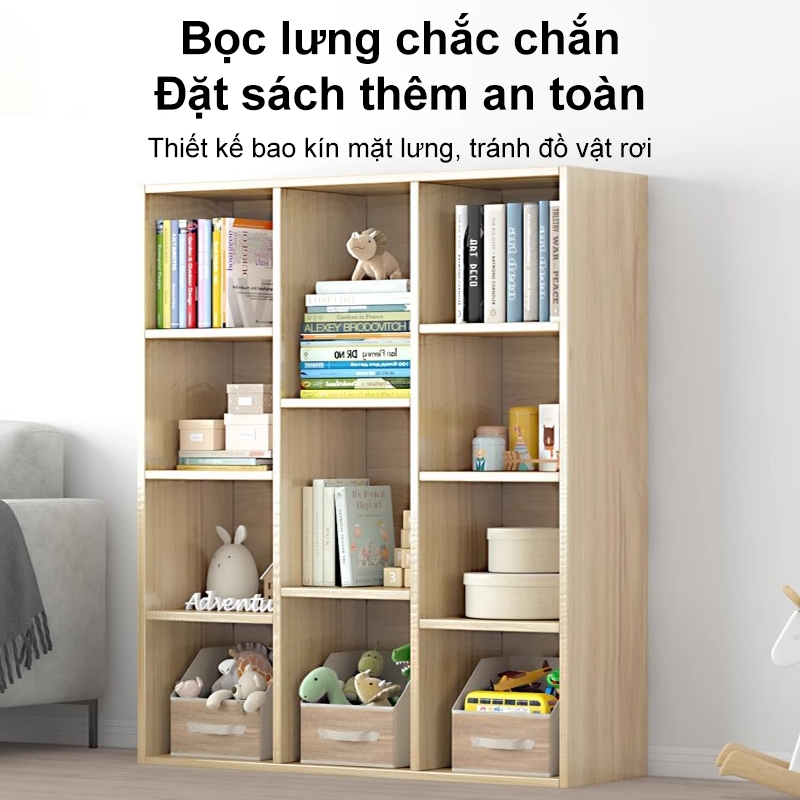 Tủ sách đơn giản，kệ đồ có thể kết hợp tự do，tủ đựng đồ dạng ô，tủ lưu trữ gỗ lắp ráp đơn | BigBuy360 - bigbuy360.vn
