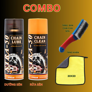  COMBO 2 chai xịt vệ sinh sên bôi trơn sên xe máy XTREAM xtra50 chống văng tốt 