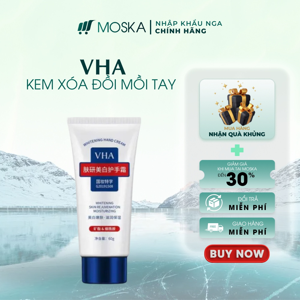 Kem Dưỡng Da Tay VHA Mờ Nám Tàn Nhang Đồi Mồi VHA  Kem VHA Dưỡng Da Tay Mềm Mịn Trắng Sáng