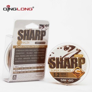 Cước câu cá, dây câu, dây trục Simago Sharp 50m