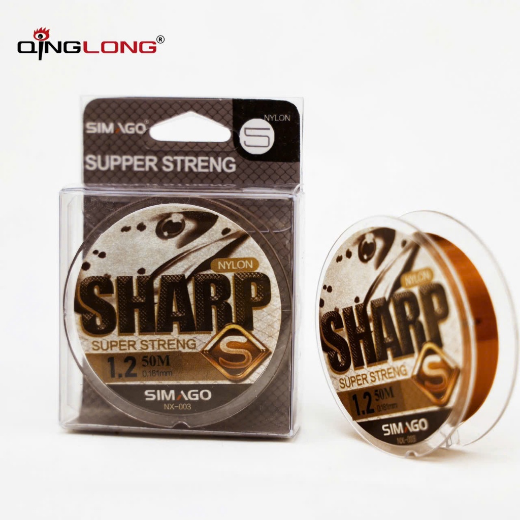 Cước câu cá, dây câu, dây trục Simago Sharp 50m