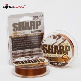 Cước câu cá, dây câu, dây trục Simago Sharp 50m
