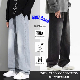 Quần Jean Nam Rêu Retro Dáng Baggy Ống Suông Wash Smoke 2 Màu Chất Vải Dày Dặn The Jeans