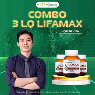 [TIẾT KIỆM 250K] Combo 3 Hộp Giải Độc Gan Lifamax – Hỗ Trợ Mát Gan, Bảo Vệ Gan (Hộp 30 Viên TPBVSK)