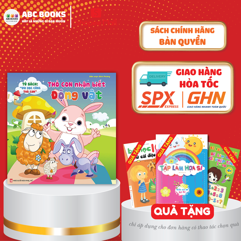 Sách - Thỏ Con Nhận Biết Động Vật
