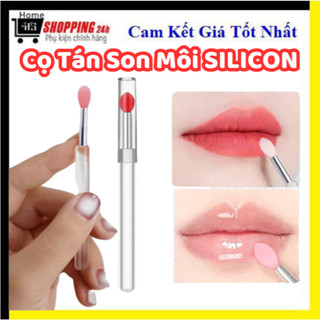 Cọ Trang Điểm Môi Đầu Silicon Mềm Cọ Môi Lấy Son Dưỡng MAKEUP Mắt Tiện Lợi Có Nắp Đậy Chống Bẩn #