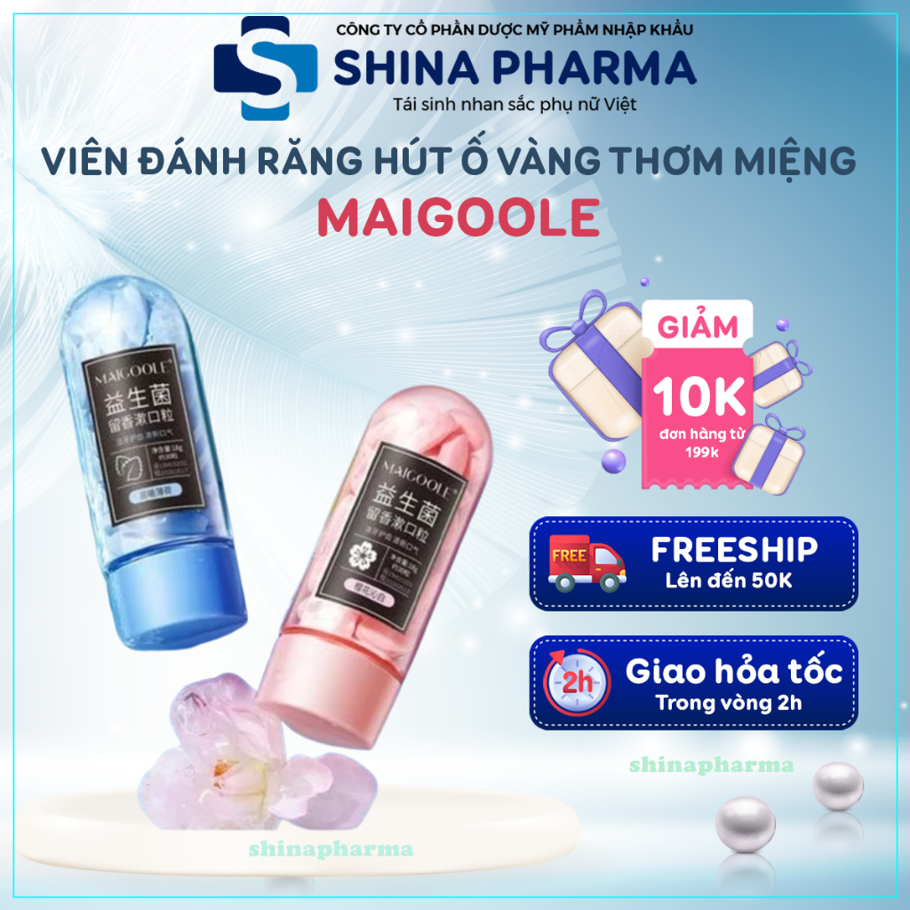 Viên Nhai Kem Đánh Răng HAPIKO MAIGOOLE – Hơi Thở Thơm Mát, Răng Trắng Sáng, Sạch Mọi Ngóc Ngách