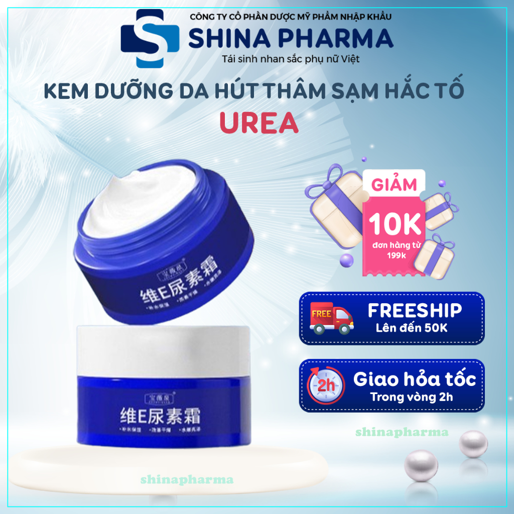 Kem UREA Hút Hắc Sắc Tố Thâm Sạm, Làm Sáng Da Nhờ Vitamin E - Kem Dưỡng Trắng Urea Trẻ Hóa Da