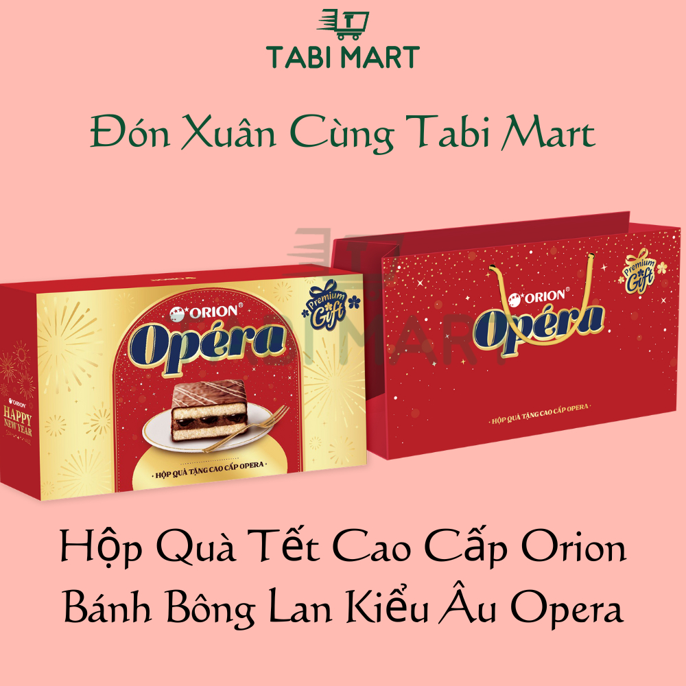 Hộp Quà Tết Cao Cấp Orion Bánh Tây Kiểu Âu - Orion - Quà Tết, Thơm Ngon