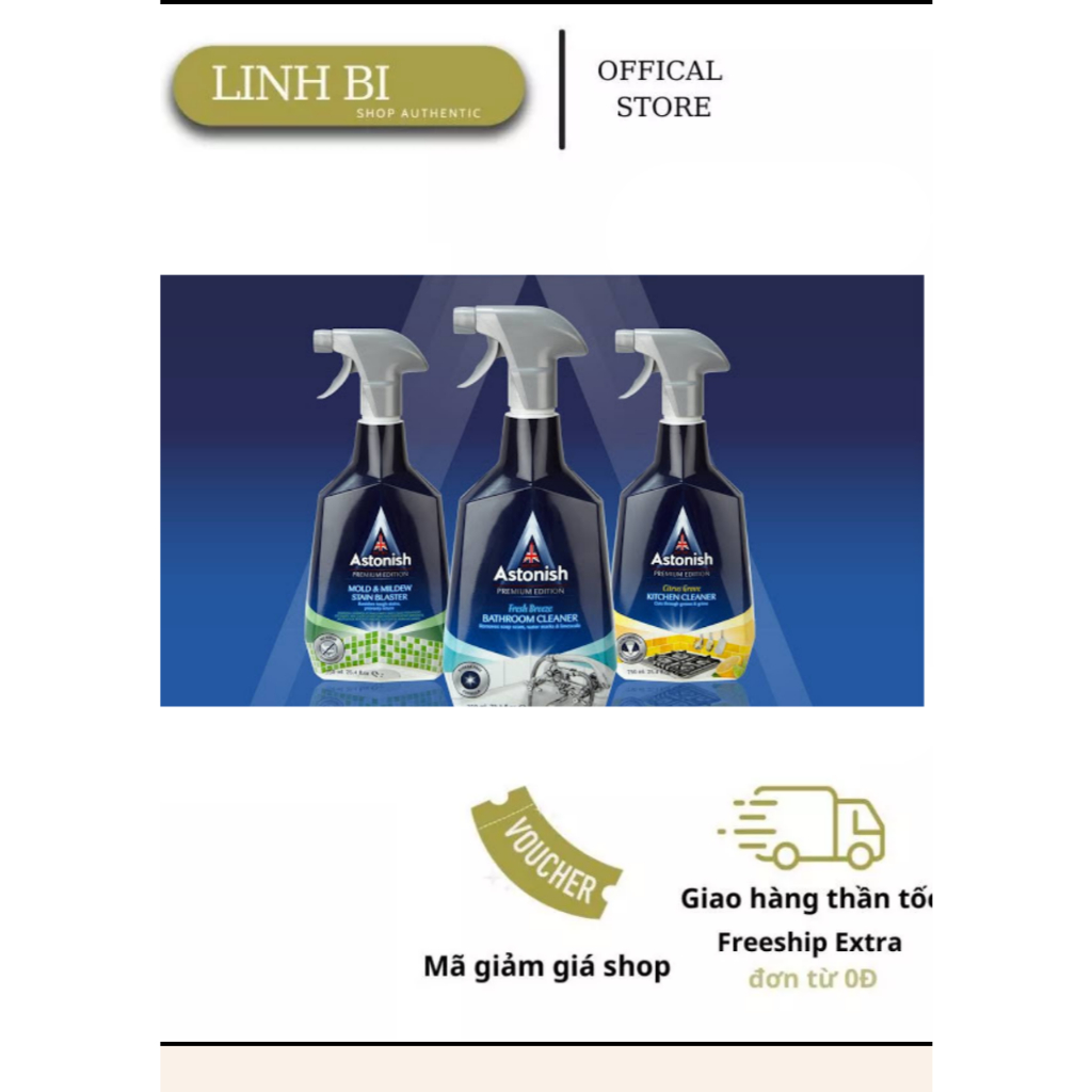 Chất tẩy rửa đa năng Astonish 750ml