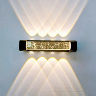 Đèn Hắt Tường Pha lê vỏ nhôm đúc,Đèn tường Cao Cấp ,Hắt tia ngoài trời ,Đèn cầu thang,Đèn Tường