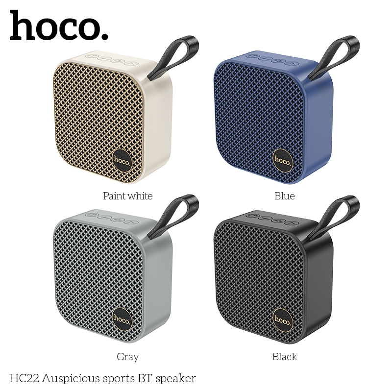 Hoco Chính Hãng - Loa Bluetooth Hoco HC22 Âm Thanh Sắc Nét,  Hỗ trợ Bluetooth, FM, Thẻ TF, Đĩa U, AUX, TWS