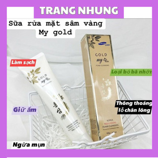 Sữa rửa mặt sâm vàng Korea Gold Ginseng Foam Cleansing My Gold