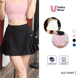 Chân váy xếp ly Elly Skirt Today U Wear 2 lớp may sẵn bảo hộ dáng chữ A thể thao cầu lông chạy bộ tennis pickleball