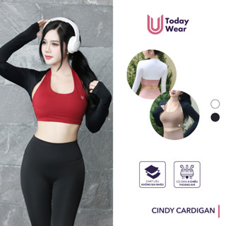 Áo khoác thể thao nữ Cindy cardigan Today U Wear dài tay mềm mịn co giãn thoáng mát tập gym yoga