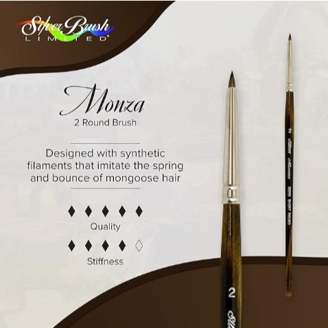 Silver Brush Monza®, Short Round - 2