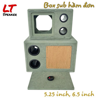 Box loa Sub hầm đơn 5.25, 6.5 inch tăng âm bass sub cho xe ô tô, loa tivi, vi tính LT Speaker