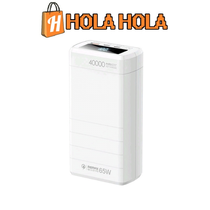 Pin sạc dự phòng sạc nhanh Remax RPP-310 40000mAh sạc nhanh PD 65W có thể sạc Laptop cổng Type C
