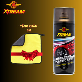 [TẶNG KHĂN 3M] Chai Xịt phục hồi nhựa nhám xe máy xtream 450ml đen bóng nhựa nhám .