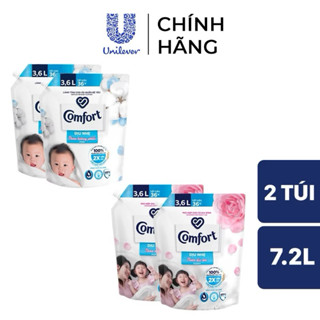 Nước Xả Vải COMFORT Dịu Nhẹ túi 3.6L Hương Phấn Dịu Nhẹ Em Bé
