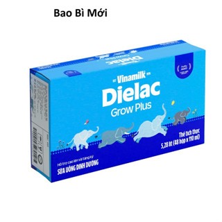 Thùng 48 Hộp Sữa Dielac Grow Plus đỏ Pha Sẵn Ít Đường Hỗ Trợ Tiêu Hóa Tăng Cường Miễn Dịch 110ml