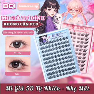  Lông Mi Giả Tự Dính Không Cần Keo Mi ANIME 5D immerce.sg Mi Cụm Mềm &Tự Nhiên Dễ Sử Dụng MI-KOKEO-A1 