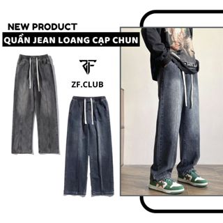 Quần Jean Loang ZONEF CLUB Ống Đứng Cạp Chun Chất Liệu Co Giãn Thoáng Mát ( QJL )