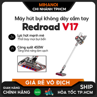Máy hút bụi không dây cầm tay Redroad V17/ Redroad X17 – Bảo hành 12 tháng, lực hút 26.500 PA, nhiều đầu hút đi kèm