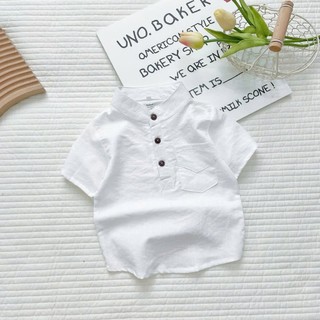 ÁO SƠ MI ĐŨI CHO BÉ Trai chất đũi xước không xù thấm hút mồi hôi cho bé từ 8-28kg DOLY KIDS