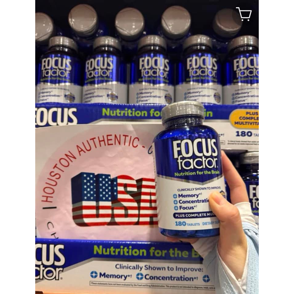 Viên uống Focus Factor Nutrition for the Brain 180 viên của Mỹ
