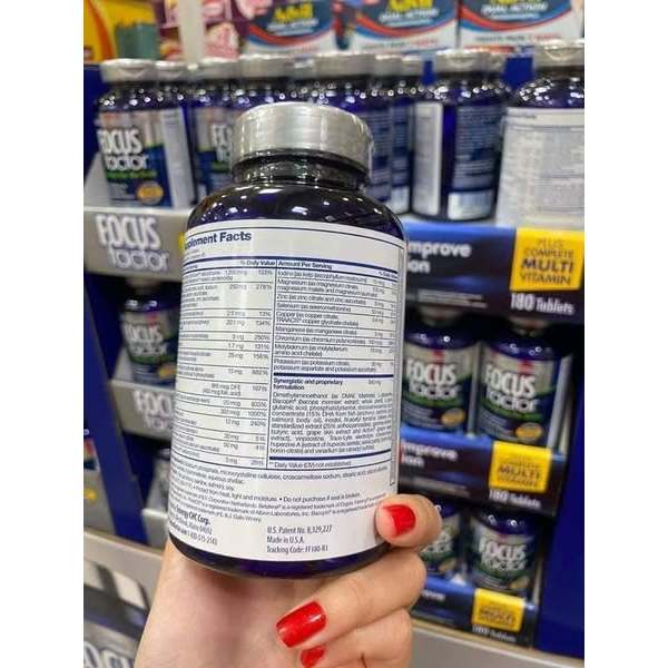 Viên uống Focus Factor Nutrition for the Brain 180 viên của Mỹ