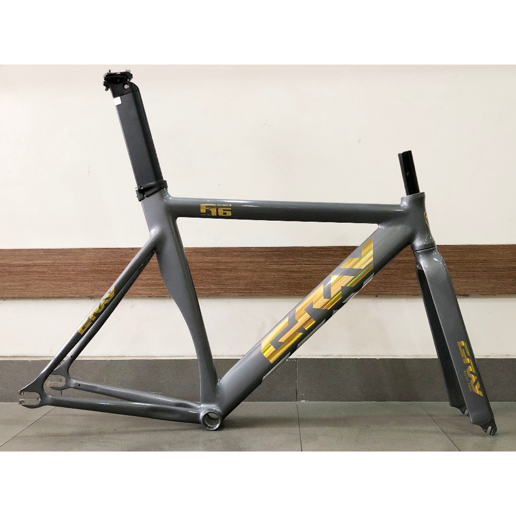 KHUNG SƯỜN XE ĐẠP FIXED GEAR 700c - GRAY F16 - NHÔM - PHUỘC NHÔM