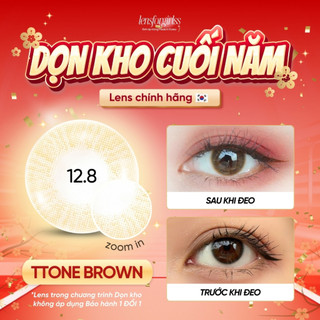   OLENS  Kính áp tròng nâu hazel TT ONE BROWN chính hãng KOREA | Hsd 3-6 tháng | Lens cận | LENSFORGIRLSS 