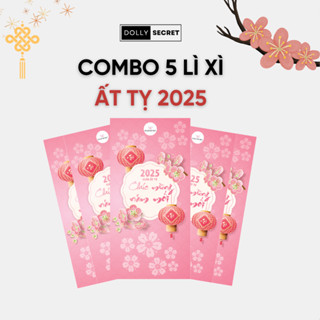 Bao Lì Xì Tết 2025 Dolly Secret Combo 5 Chiếc Lì Xì Tết Ất Tỵ Phú Quý An Khang Thành Công Hạnh Phúc