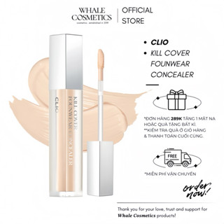 (Founwear) Kem Che Khuyết Điểm CLIO Kill Cover Founwear Concealer 6g