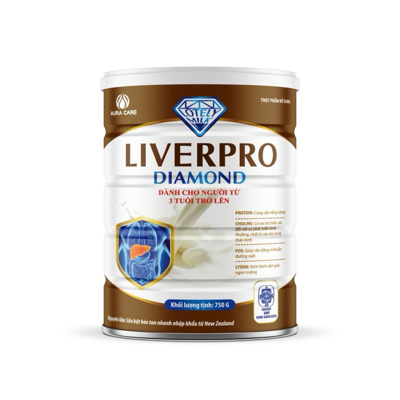 Sữa Cho Người Mắc Bệnh Gan, Giúp Giải Độc Gan, Giảm Táo Bón Liver Pro Hộp 750g