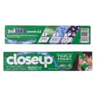 Kem Đánh Răng Closeup Methol Fresh Thơm Mát Bạc Hà 160g