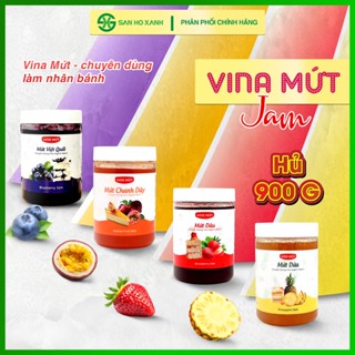 [Jam - Mứt Làm Bánh] Vina Mứt Hũ 900g - Mứt Trái Cây Chuyên Làm Nhân Bánh