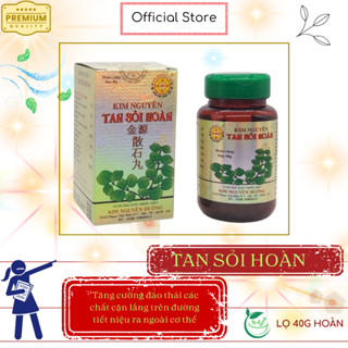  Kim Nguyên Tan Sỏi Hoàn – Hỗ Trợ Tán Sỏi Mật Sỏi Thận – Hộp 40gr 