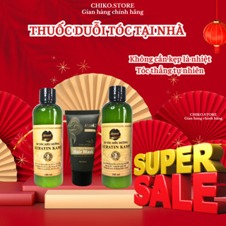Thuốc duỗi tóc KAMI, thuốc ép tóc siêu dưỡng keratin phục hồi tóc tại nhà, hàng chuẩn chính hãng