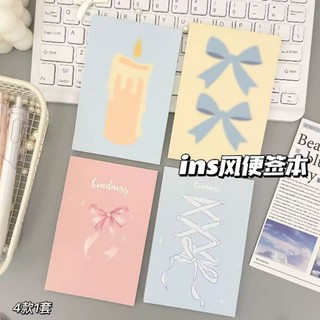 ⋆. 𐙚 ˚ (có sẵn - note không keo - kích thước 8x12cm) 45 tờ giấy note nơ coquette 🎀 ⋆.˚