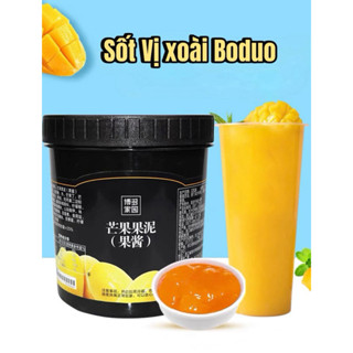 Sốt Xoài Boduo hộp (1,3kg) Thật vị dùng pha trà sữa - Trà hoa quả