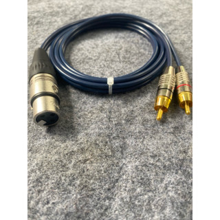 Dây jack canon Cái ra 2 AV (RCA bông sen) dài 1m-3m-5m, kết nối vang số xuống sub, giá 1 sợi