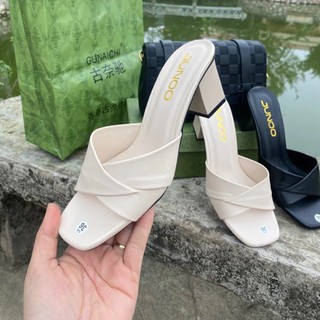  Dép bigsize 35-42 gót vuông cao 5p mềm mại êm chân kèm đế cao su non chống trơn trượt 