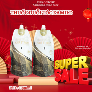 Thuốc ép thuốc duỗi tóc keratin chính hãng Kami, Size to 1000ml cho salon tóc